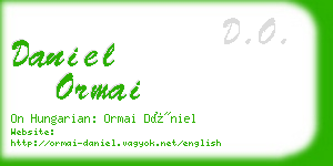 daniel ormai business card